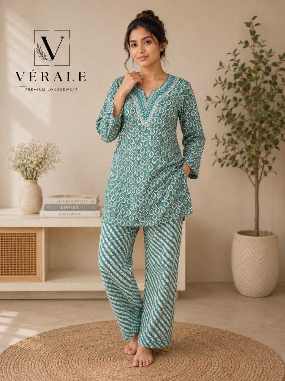 Vérale Mint Breeze Lounge Set