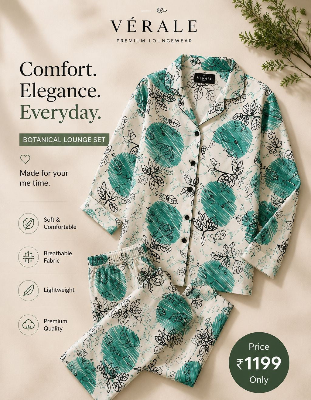 Vérale Botanical Lounge Set