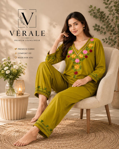 Vérale Yellow Sunshine Lounge Set