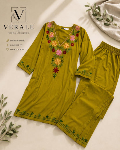Vérale Yellow Sunshine Lounge Set