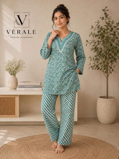 Vérale Mint Breeze Lounge Set