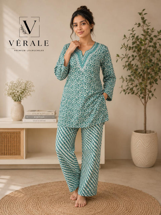 Vérale Mint Breeze Lounge Set