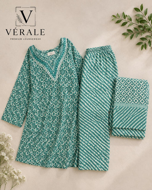 Vérale Mint Breeze Lounge Set